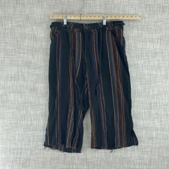 Democracy Pants - Democracy Flex ellent linen blend Pants Womens 10 raw hem 0059